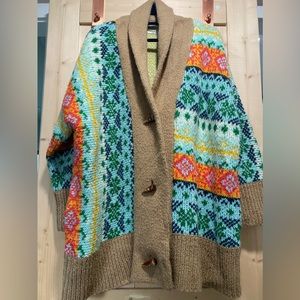 Anthropologie Carlotta fair isle sweater